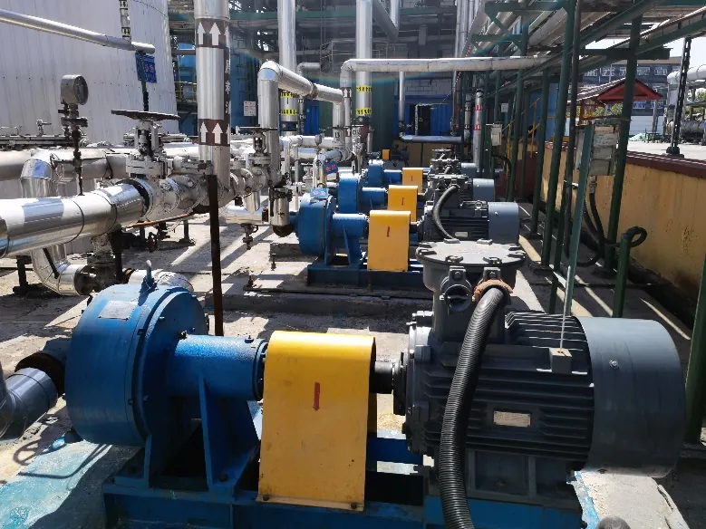 EHIK pitot tube pumps in a carbon black plant