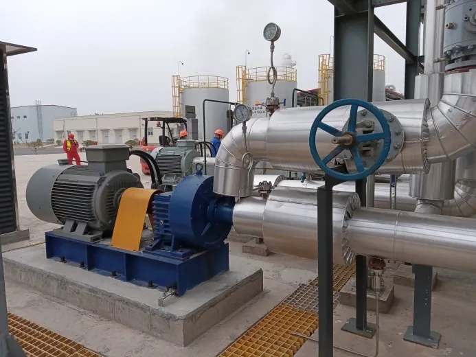 Boiler feed pump at a natural gas purification plant