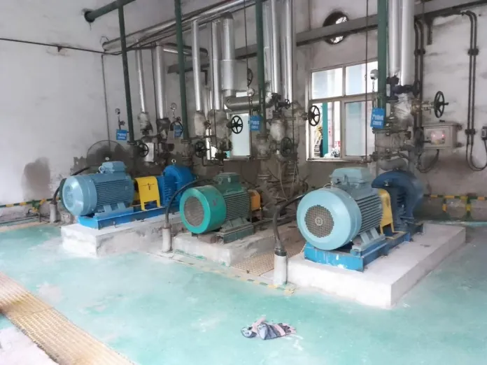 Row of EHIK pitot tube pumps at Pingmei Group Jingbao Xin&rsquo;ao