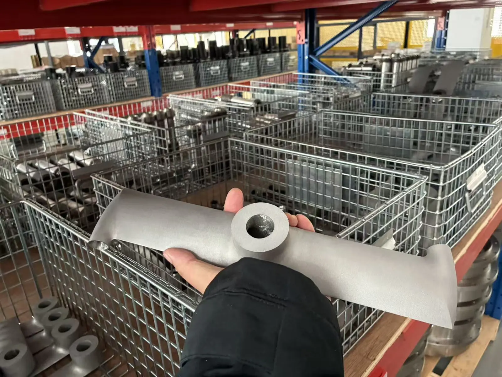 Pitot tube arm casting before final machining