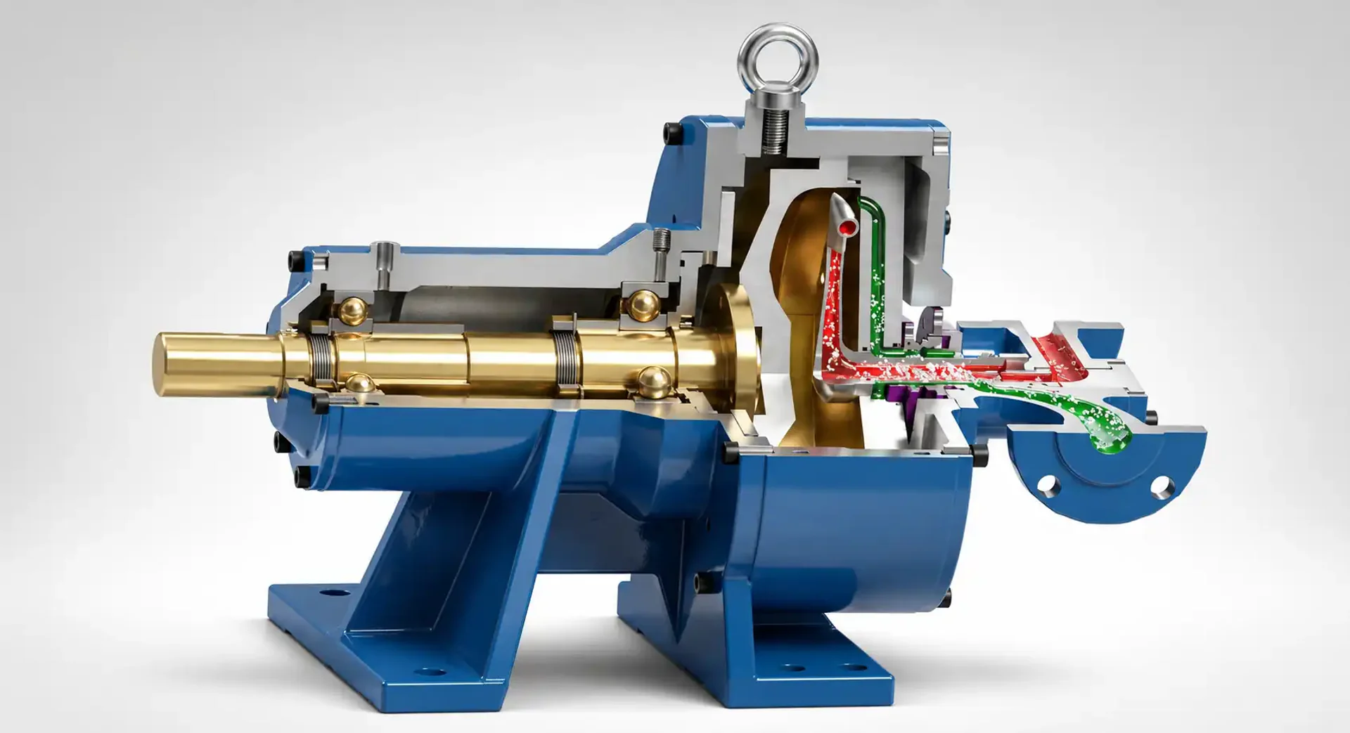 Pitot tube pump operating principle showing rotating casing and stationary pitot tube